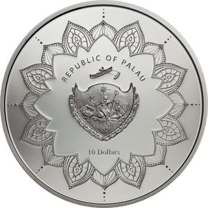 Palau / Silver Two Ounces 2018 Laughing Buddha - obverse photo