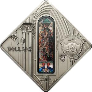 Palau / Silver Fifty Grams 2012 Augsburg Cathedral - obverse photo