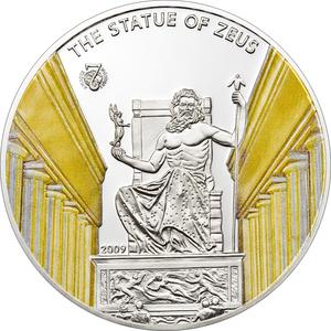 Palau / One Dollar 2009 Statue of Zeus - reverse photo