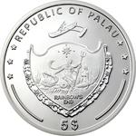 Five Dollars Silver 2009 Flagfin Angelfish: Photo Coin, Palau, Five Dollars Silver 2009 Flagfin Angelfish / thumbnail
