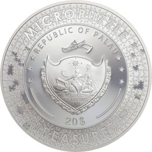 Palau / Silver Three Ounces 2019 Starry Night - obverse photo