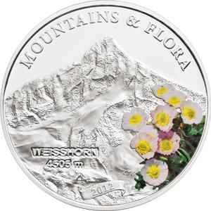 Palau / Five Dollars Silver 2012 Weisshorn - reverse photo
