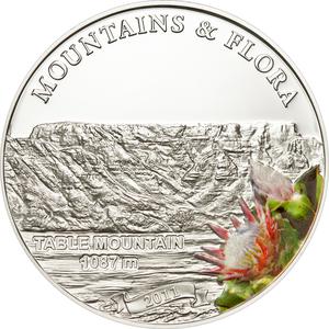 Palau / Five Dollars Silver 2011 Table Mountain - reverse photo