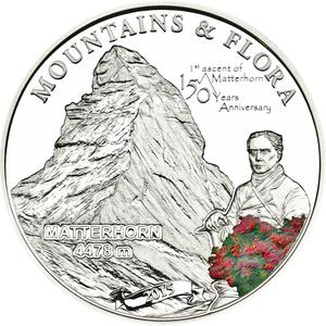 Palau / Five Dollars Silver 2015 Matterhorn - reverse photo