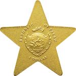 One Dollar Gold Special Shape - Lucky Star: Photo Coin, Palau, One Dollar Gold Special Shape - Lucky Star / thumbnail