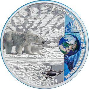 Palau / Silver Two Ounces 2020 Polar Ecosystems - reverse photo