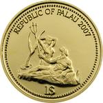One Dollar Gold 2007 Surgeonfish: Photo Coin, Palau, One Dollar Gold 2007 Surgeonfish / thumbnail