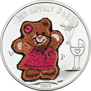 Palau / Five Dollars Silver 2012 My Lovely Bear - reverse photo