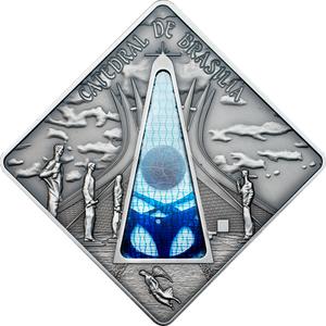Palau / Silver Fifty Grams 2012 Catedral de Brasilia - reverse photo