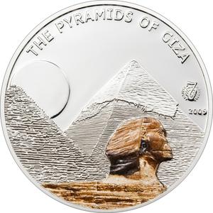 Palau / Five Dollars Silver 2009 Great Pyramid of Giza - reverse photo