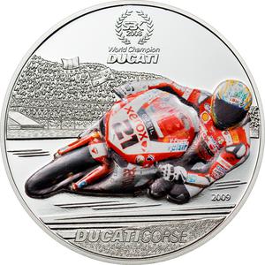 Palau / One Dollar 2009 Ducati - Troy Bayliss - reverse photo