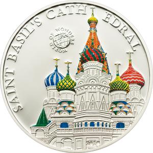 Palau / Five Dollars Silver 2010 St Basil's Cathedral - reverse photo