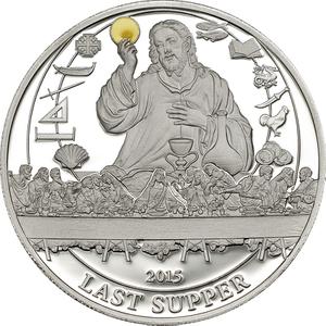 Palau / Silver Half Ounce 2015 The Last Supper - reverse photo