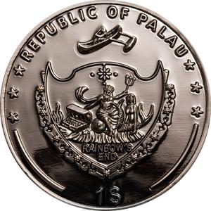 Palau / One Dollar - Poker - Dealer Button - obverse photo