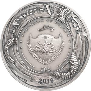Palau / Silver Three Ounces 2019 Pandora’s Box - obverse photo
