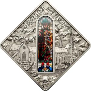 Palau / Silver Fifty Grams 2012 Augsburg Cathedral - reverse photo