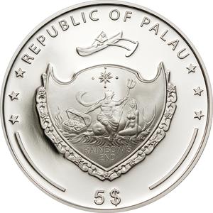 Palau / Five Dollars Silver 2011 Princess of the Sea - obverse photo