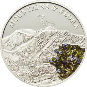 Palau / Five Dollars Silver 2011 Mount Logan - reverse photo