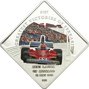 Palau / One Dollar 2011 Ferrari 312T - N Lauda - reverse photo