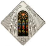 Silver Fifty Grams 2011 St Patrick's Cathedral - New York: Photo Coin, Palau, Silver Fifty Grams 2011 St Patrick's Cathedral - New York / thumbnail