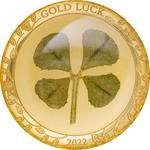 Gold Gram 2022 Four-leaf Clover: Photo Coin, Palau, Gold Gram 2022 Four-leaf Clover / thumbnail
