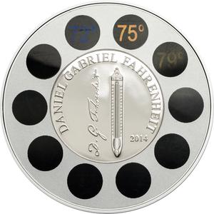 Palau / Silver Ounce 2014 Daniel Gabriel Fahrenheit - reverse photo