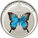 Five Dollars Silver 2008 Blue Butterfly: Photo Coin, Palau, Five Dollars Silver 2008 Blue Butterfly / thumbnail