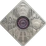 Silver Fifty Grams 2017 Notre Dame Cathedral: Photo Coin, Palau, Silver Fifty Grams 2017 Notre Dame Cathedral / thumbnail