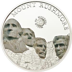 Palau / Five Dollars Silver 2011 Mount Rushmore - reverse photo
