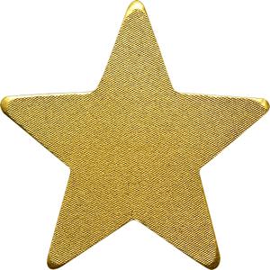 Palau / One Dollar Gold Special Shape - Lucky Star - reverse photo