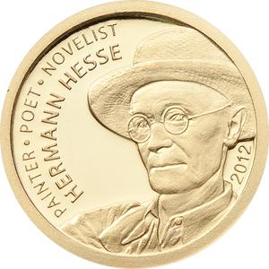 Palau / Gold Half Gram 2012 Hermann Hesse - reverse photo