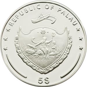 Palau / Five Dollars Silver 2010 Alpspitze - obverse photo