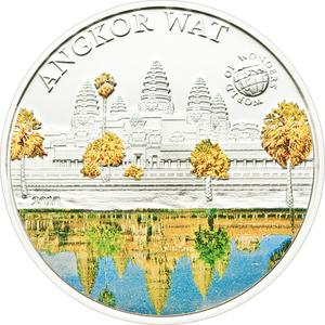 Palau / Five Dollars Silver 2010 Angkor Wat - reverse photo