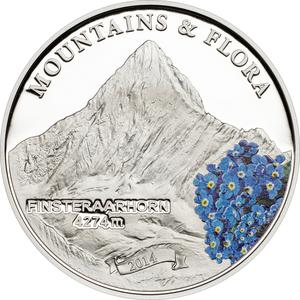 Palau / Five Dollars Silver 2014 Finsteraarhorn - reverse photo