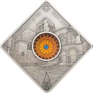 Palau / Silver Fifty Grams 2018 Holy Sepulchre - reverse photo