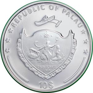 Palau / Silver Two Ounces 2021 Rainforest Ecosystems - obverse photo