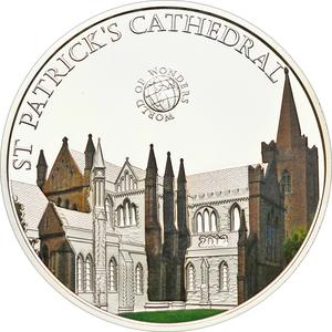 Palau / Five Dollars Silver 2012 St Patrick's Cathedral - reverse photo