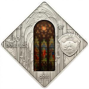 Palau / Silver Fifty Grams 2011 St Patrick's Cathedral - New York - obverse photo