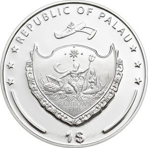 Palau / One Dollar 2009 Great Pyramid of Giza - obverse photo