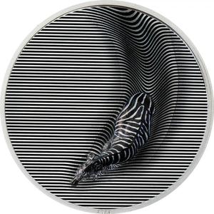 Palau / Silver Three Ounces 2023 Camouflage of Nature - Zebra - reverse photo
