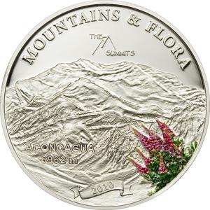 Palau / Five Dollars Silver 2010 Aconcagua - reverse photo