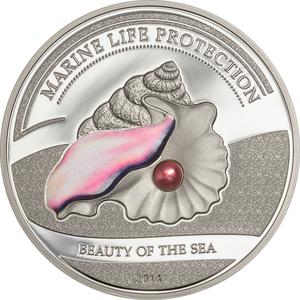 Palau / Five Dollars Silver 2014 Beauty of the Sea - reverse photo