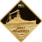 Gold Two and a Half Ounces 2011 HMAS Australia: Photo Coin, Palau, Gold Two and a Half Ounces 2011 HMAS Australia / thumbnail