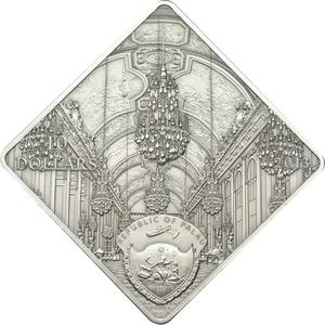 Palau / Silver Fifty Grams 2013 Versailles Hall of Mirrors - obverse photo