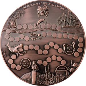 Palau / Five Dollars 2015 Treasure Game Coin - reverse photo