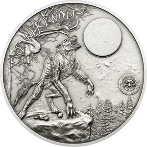 Palau / Silver Two Ounces 2016 Mythical Creatures - The Werewolf - reverse photo