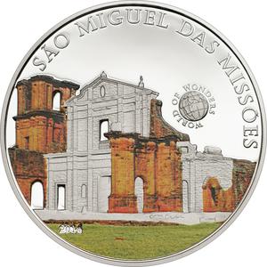 Palau / Five Dollars Silver 2014 Sao Miguel das Missoes - reverse photo