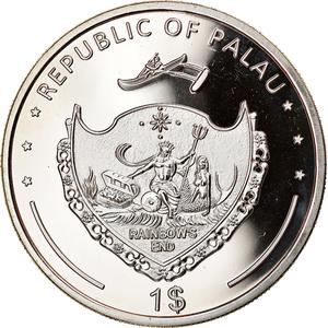 Palau / One Dollar 2011 Endangered Wildlife - obverse photo