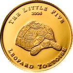 Gold Half Gram 2006 Leopard Tortoise: Photo Coin, Palau, Gold Half Gram 2006 Leopard Tortoise / thumbnail