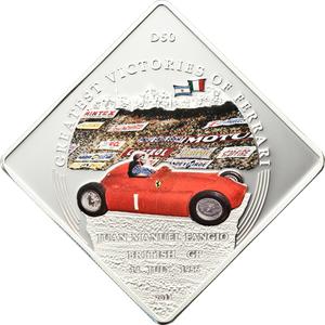 Palau / One Dollar 2011 Ferrari D50 - JM Fangio - reverse photo